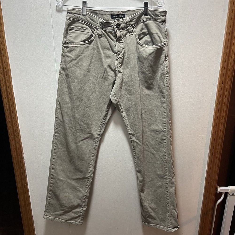 Mavi Mens Jeans Beige Pants Size 32x32 Matt Relaxed Straight Leg‎